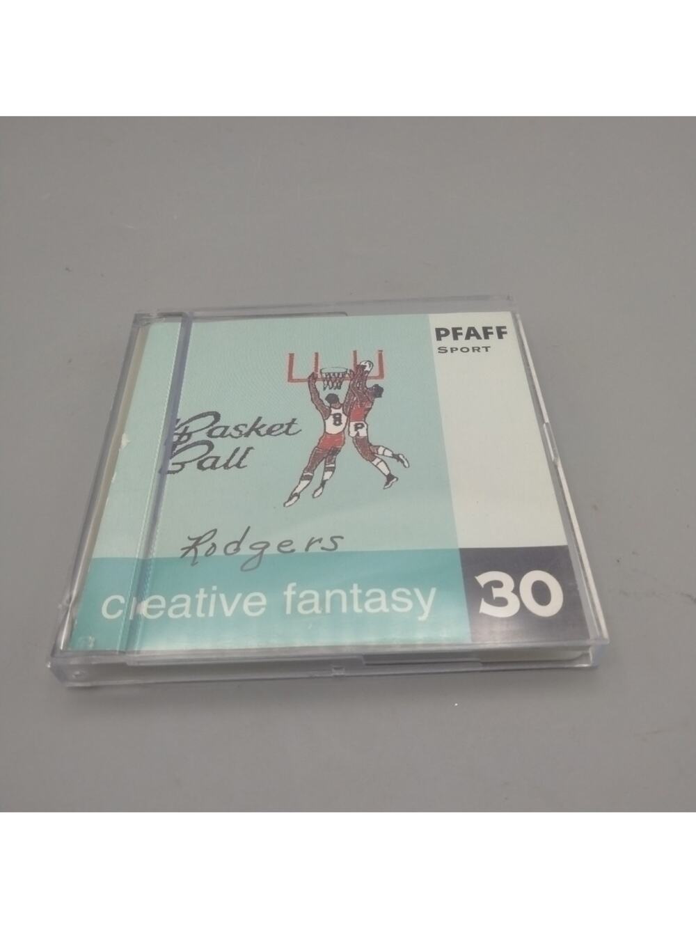 PFAFF Creative Fantasy #30 BASKETBALL SPORTS Embroidery Cards